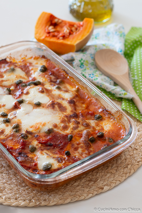 ZUCCA AL FORNO ALLA PIZZAIOLA bontà da provare