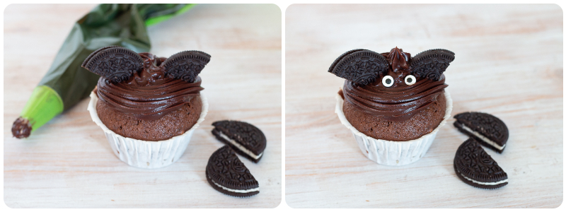 MUFFIN PIPISTRELLO ricetta Halloween facile