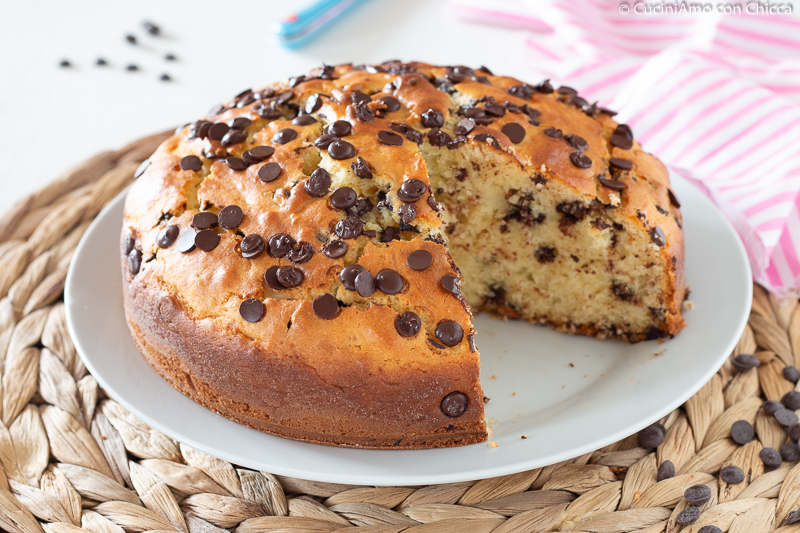 TORTA ALLA RICOTTA E GOCCE DI CIOCCOLATO