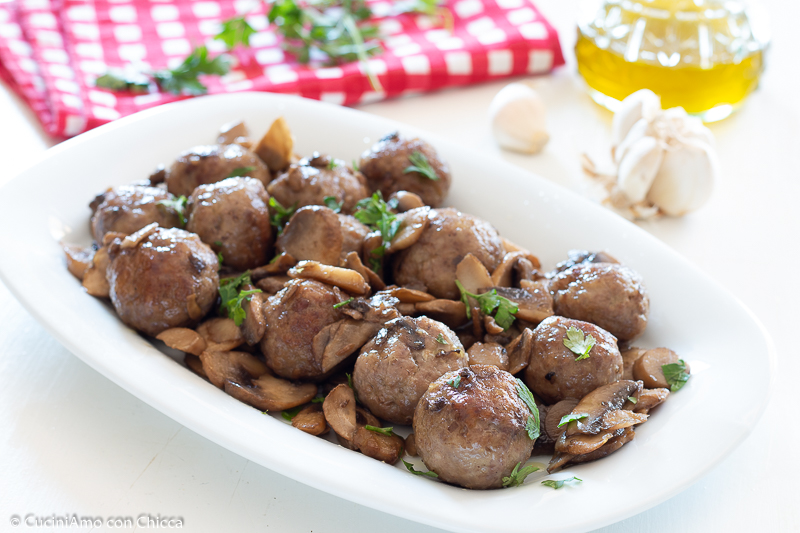 POLPETTE CON FUNGHI