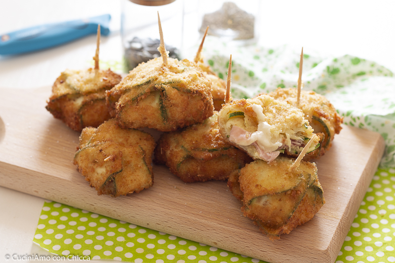 Fagottini di zucchine croccanti