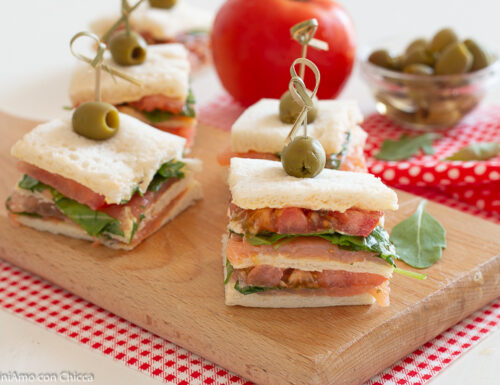 Tramezzini al salmone pronti in 5 minuti