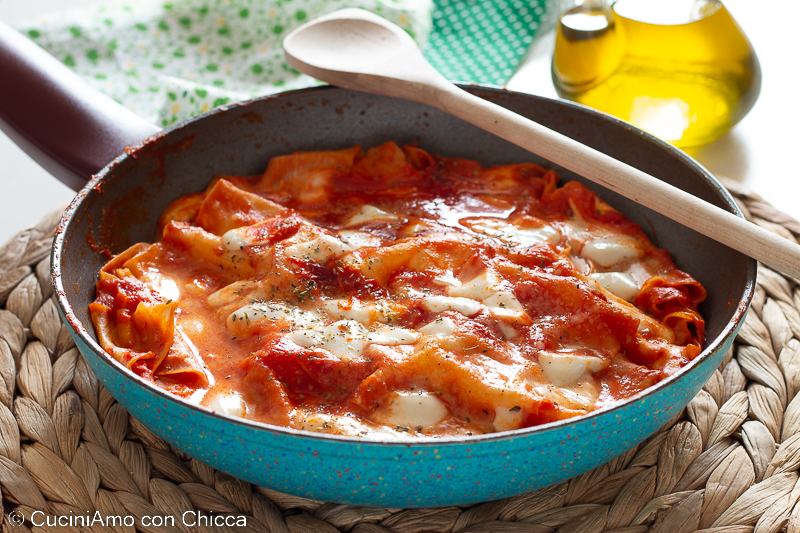 Lasagna cotta in padella