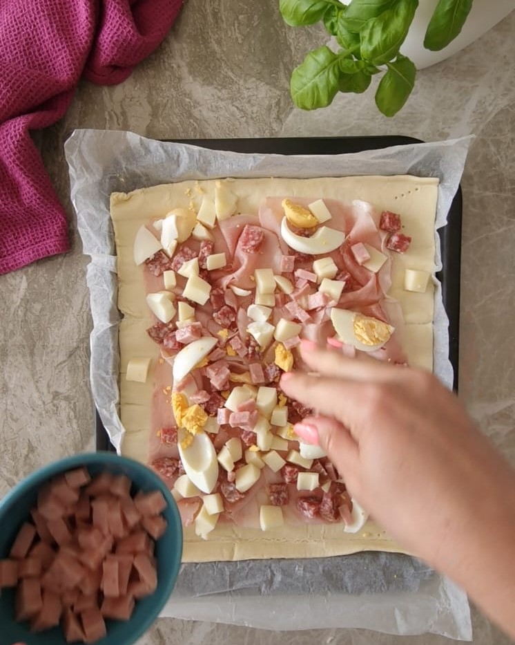 farcitura della torta paesana