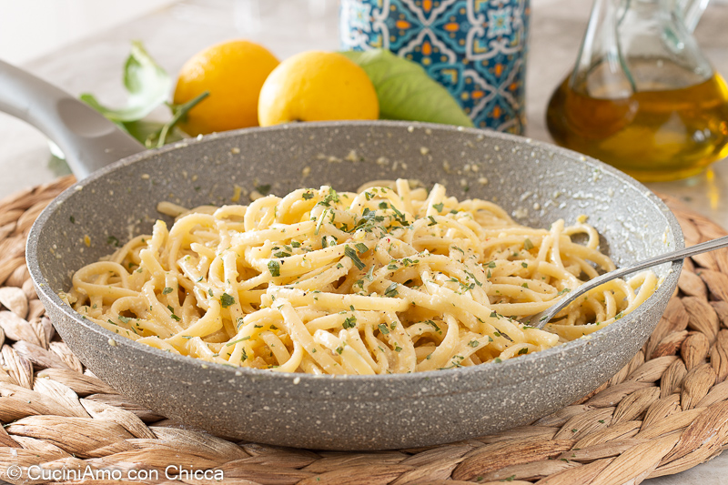 pasta al pesto di limone