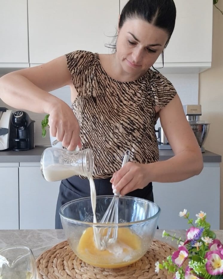 latte, olio e farina