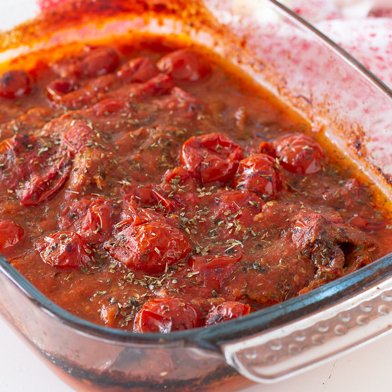 Carne alla pizzaiola al forno