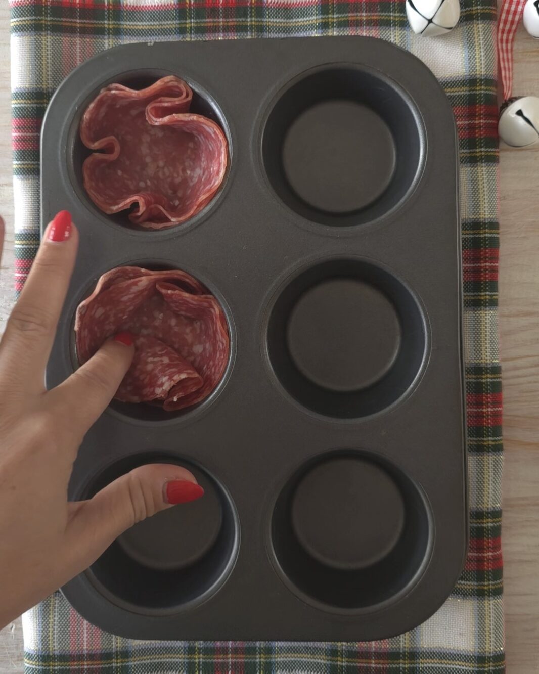 posizionate il salame