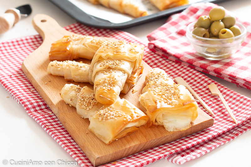 Coni di pasta fillo