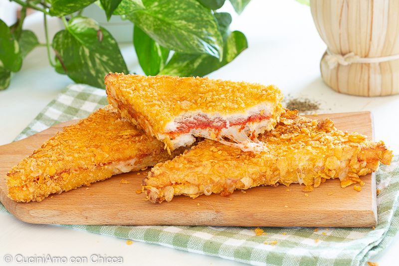 Tramezzini in friggitrice ad aria