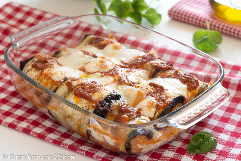 Involtini di melanzane con riso