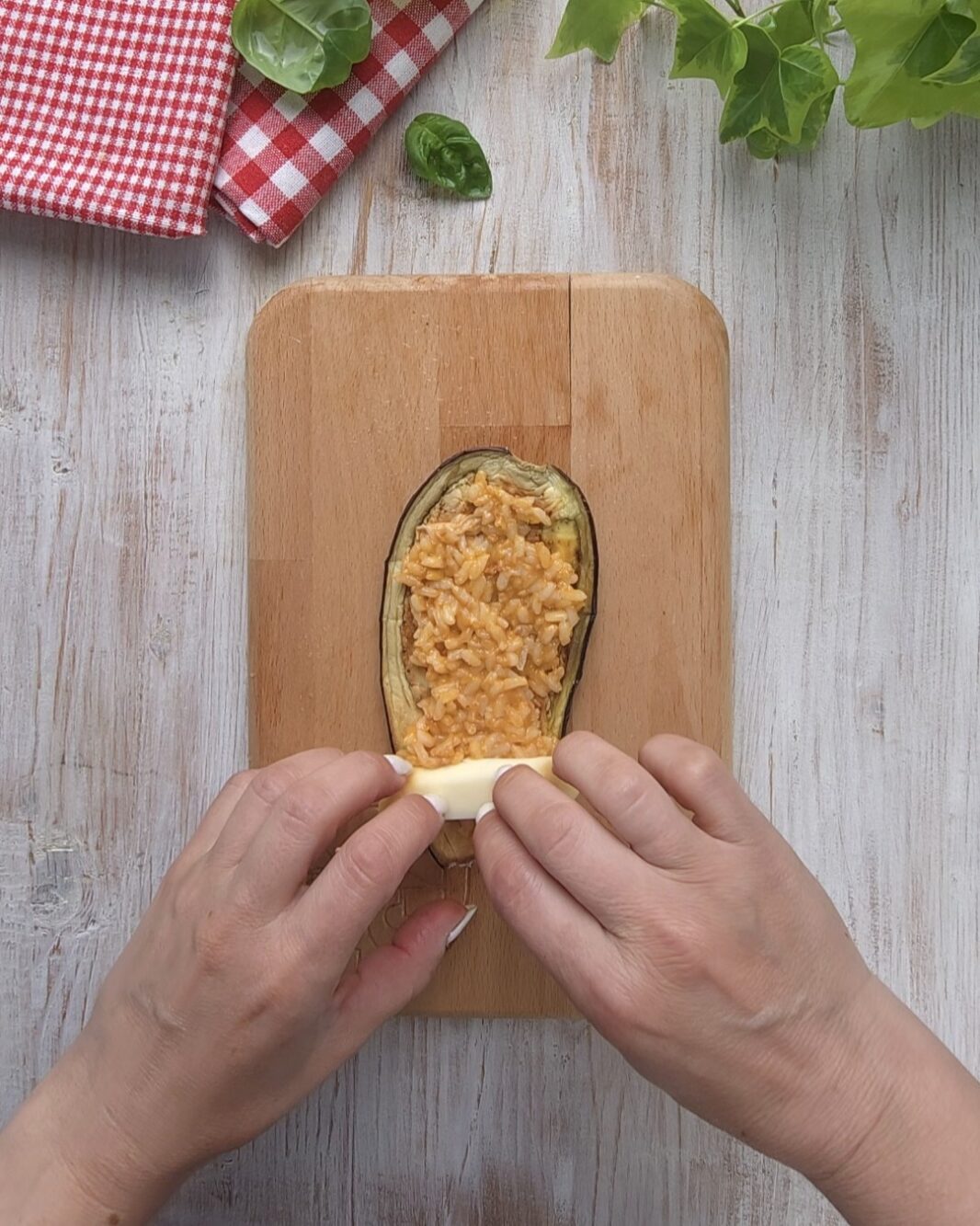 farcisci con riso e formaggio