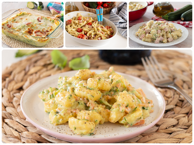4 Primi piatti con le zucchine