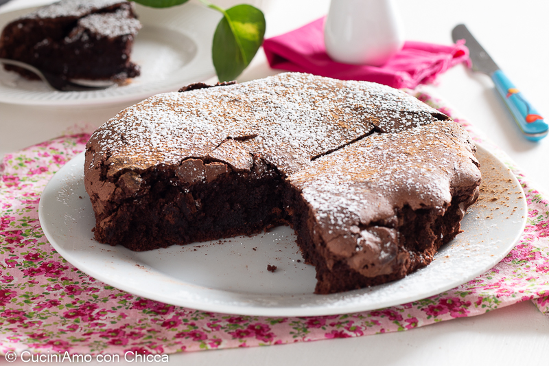 Torta al cioccolato fondente