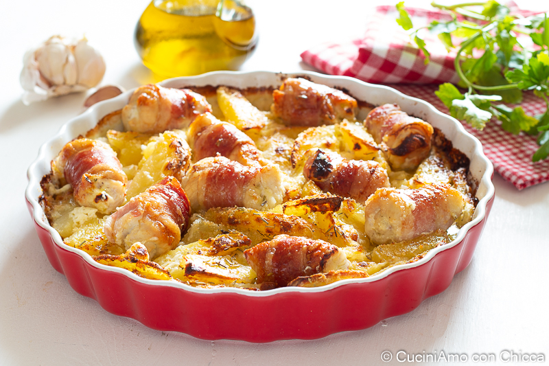 Involtini di pollo e formaggio cremoso