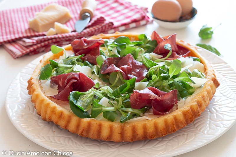 Crostata salata con bresaola