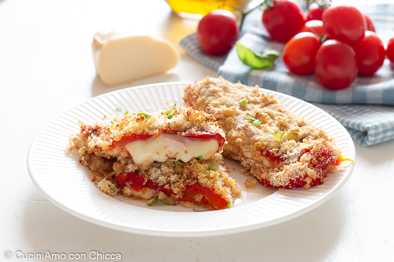 Cotolette di peperoni ripieni