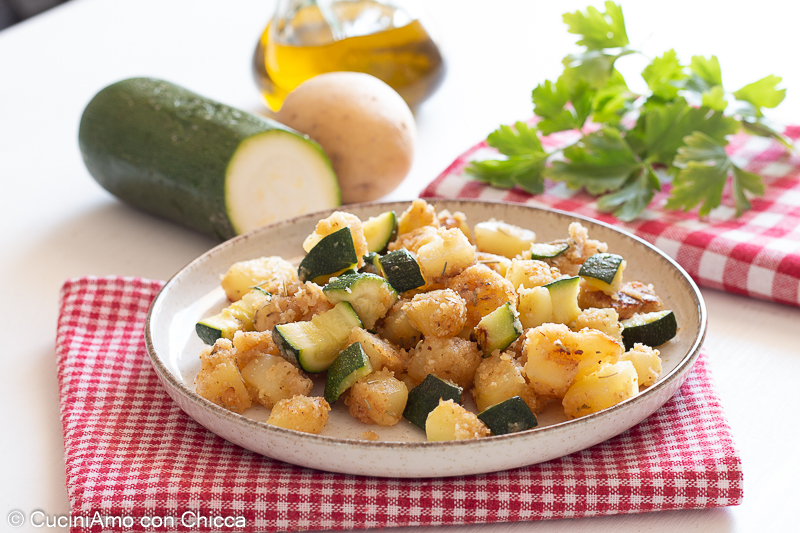 Patate e zucchine sabbiose