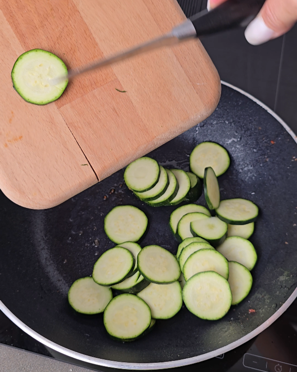 Zucchine a cuocere