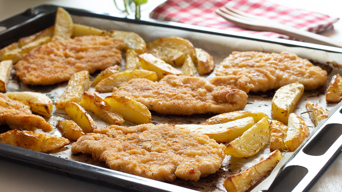 Petto di pollo al forno con patate