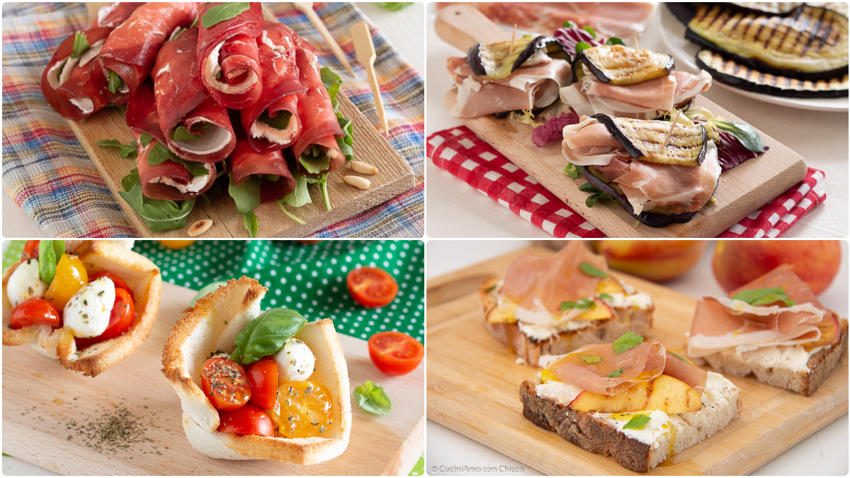 Antipasti estivi senza forno