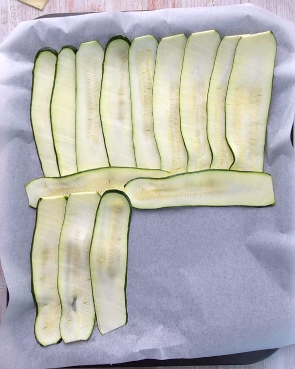 zucchine tagliate sottilissime