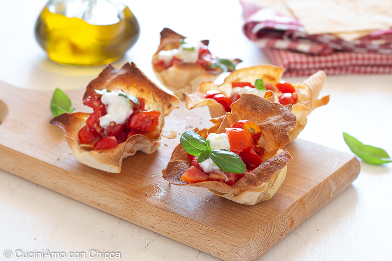 Cestini di pane carasau