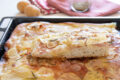 Focaccia con patate e prosciutto