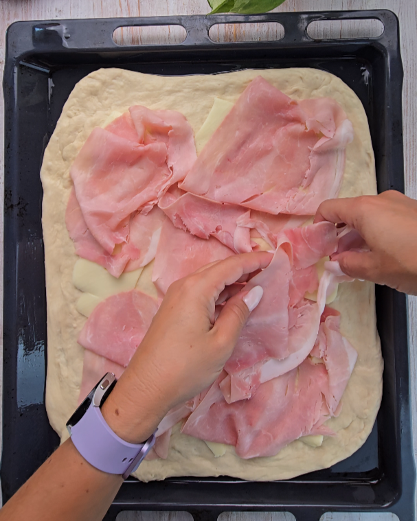 aggiungete il prosciutto cotto