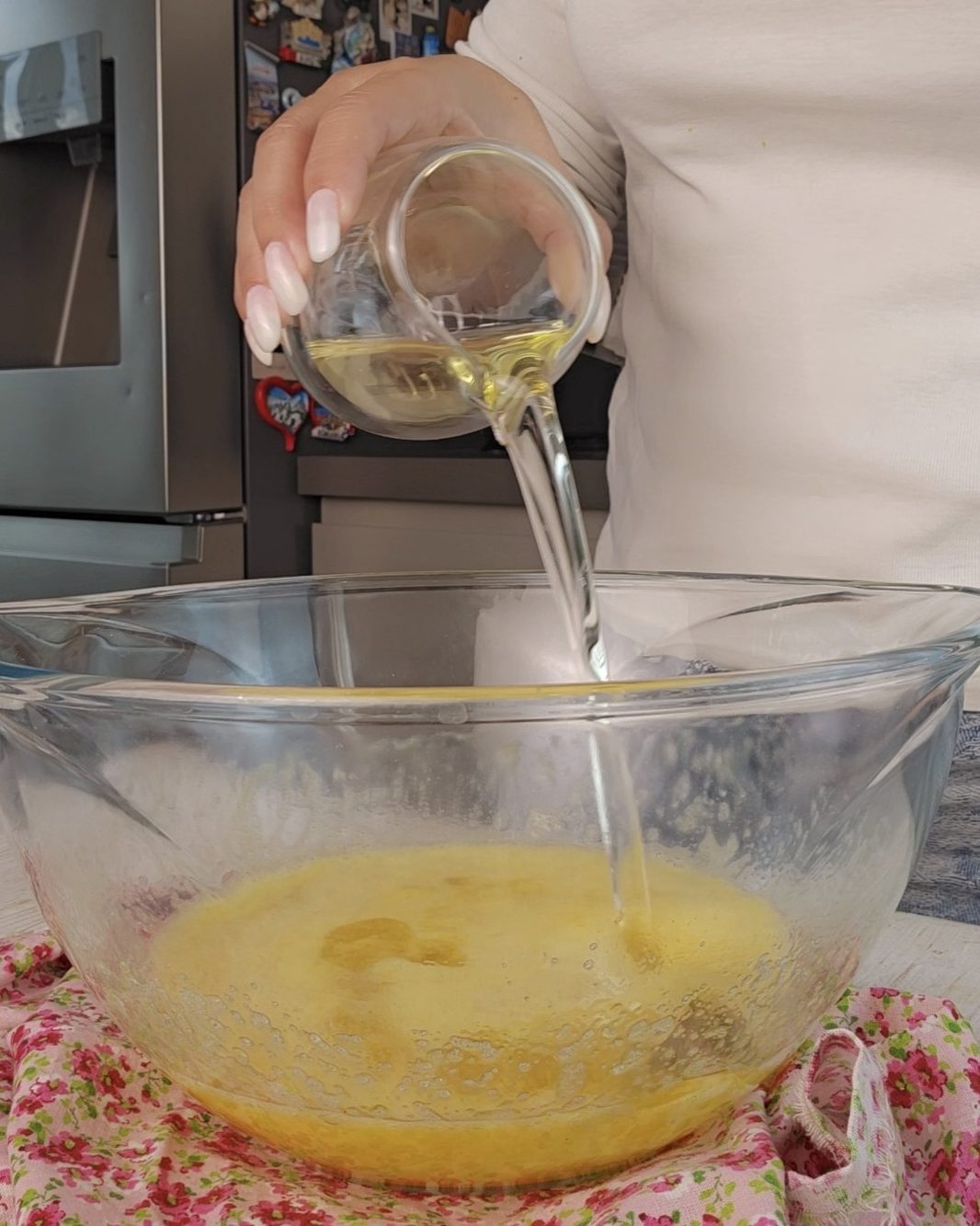 versate l'olio di semi