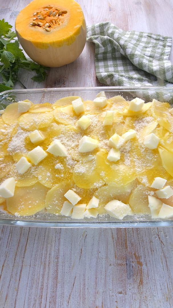 Parmigiana di zucca e patate