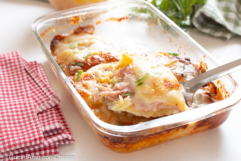 Parmigiana di zucca e patate