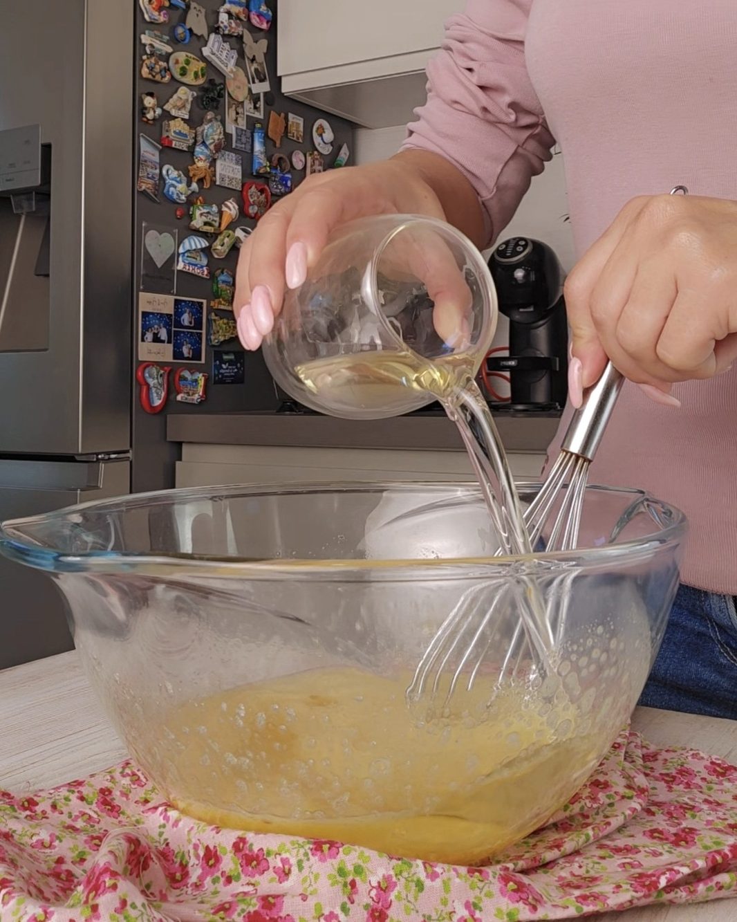 versate l'olio