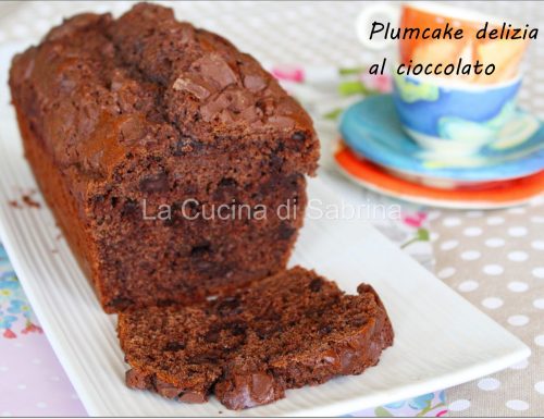 Plumcake delizia al cioccolato senza lattosio