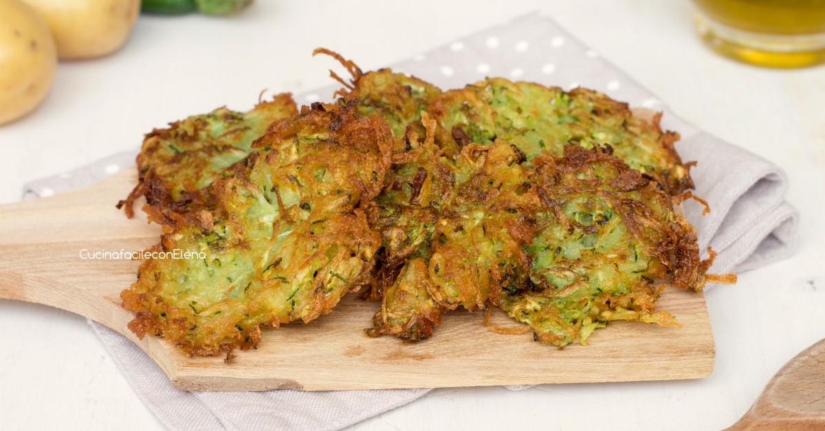 Frittelle di patate e zucchine - Ricetta velocissima e golosa