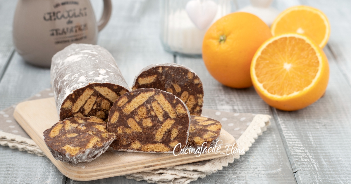 Salame Di Cioccolato Senza Burro Con Olio