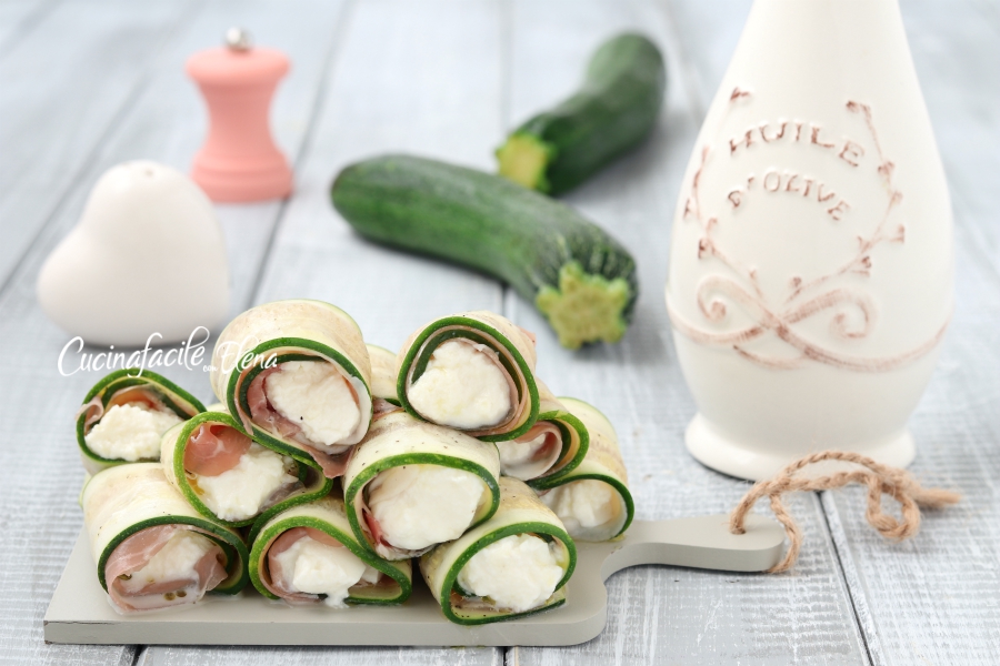 ROTOLINI FREDDI DI ZUCCHINE cremosi senza cottura