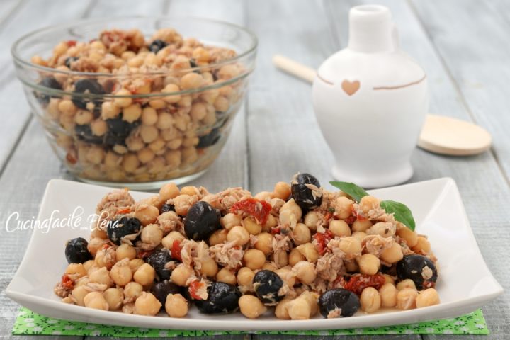 CECI con TONNO e POMODORI SECCHI insalata