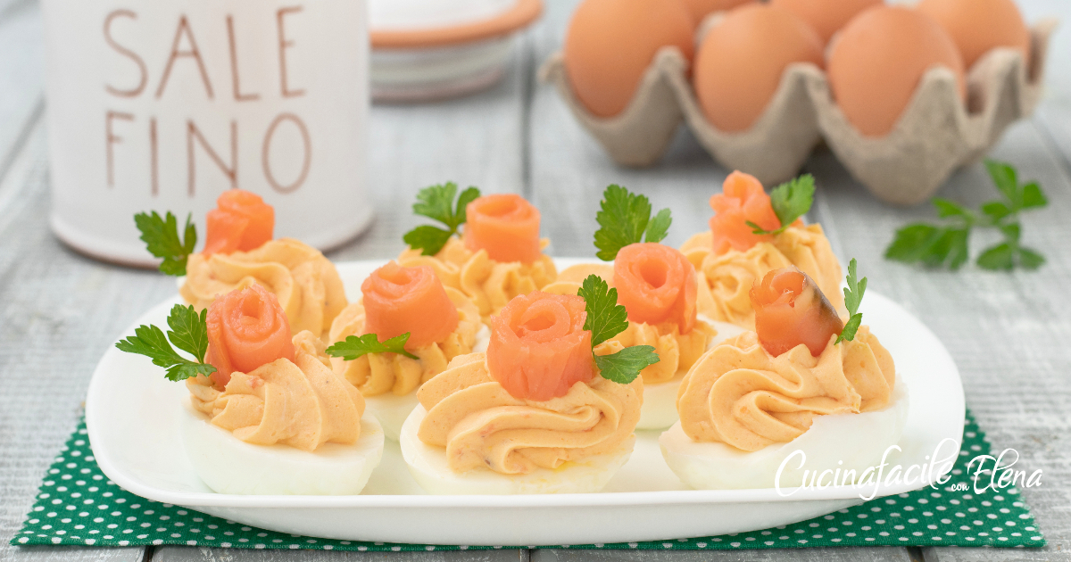 UOVA RIPIENE AL SALMONE Antipasto Di Pasqua