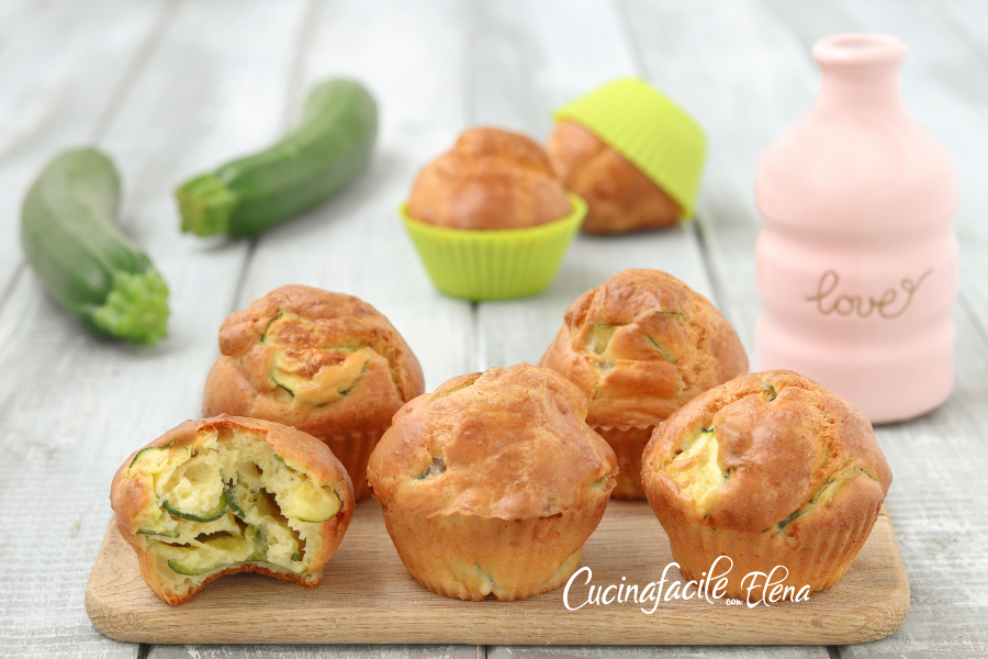 MUFFIN ALLE ZUCCHINE soffici senza lievitazione