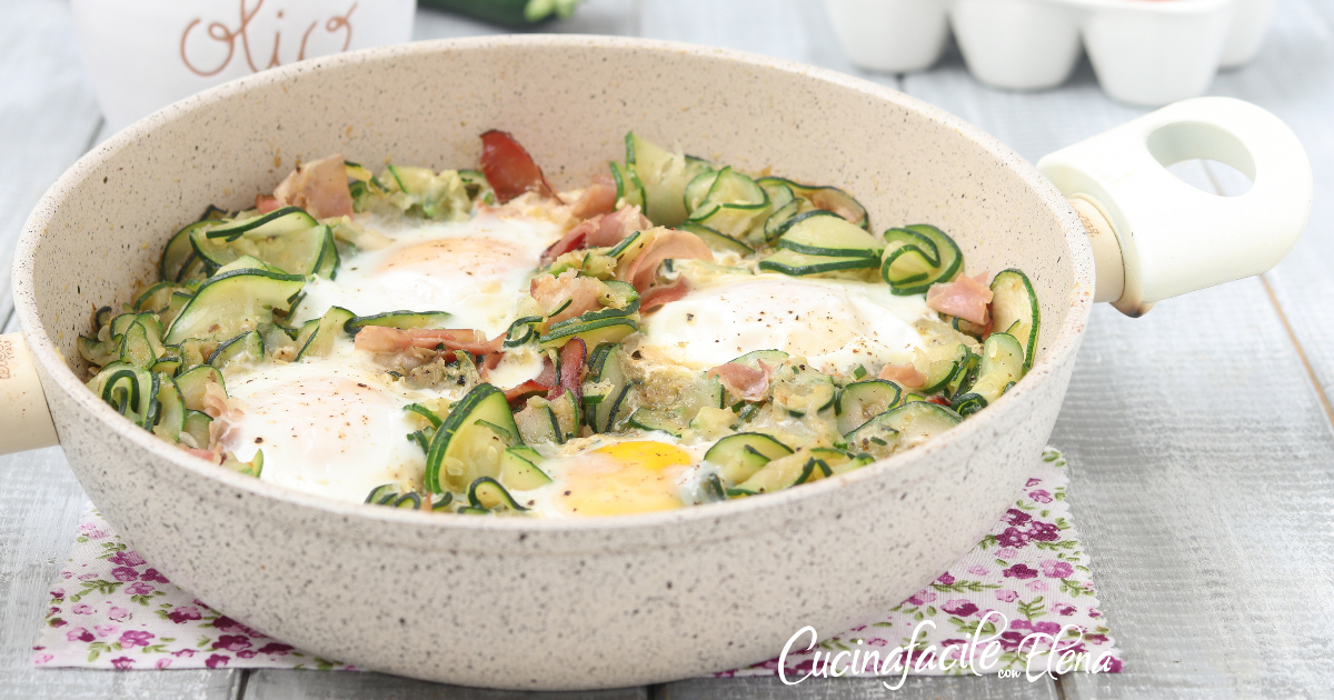 UOVA CON ZUCCHINE E SPECK veloci