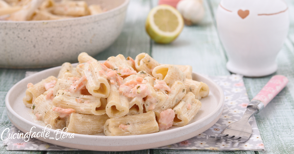 pasta con salmone affumicato e limone