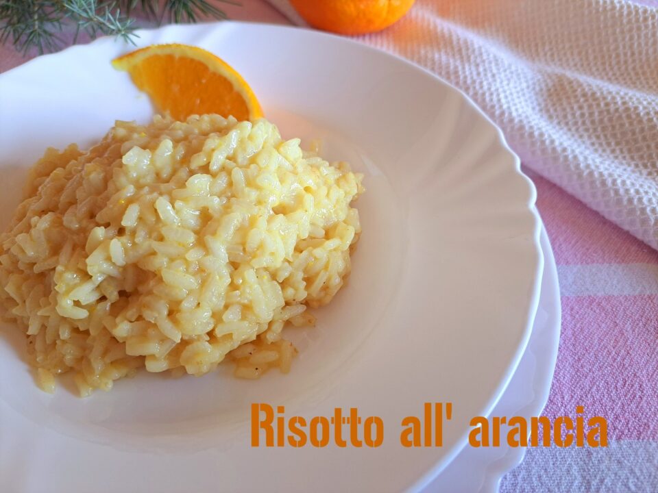 risotto all' arancia