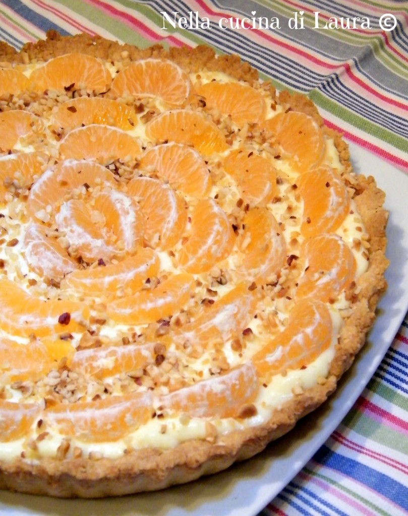 crostata con crema e mandarini  - nella cucina di laura