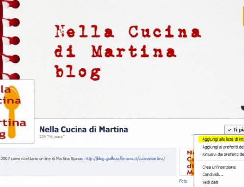 Nella cucina di Martina ha una fanpage su facebook!