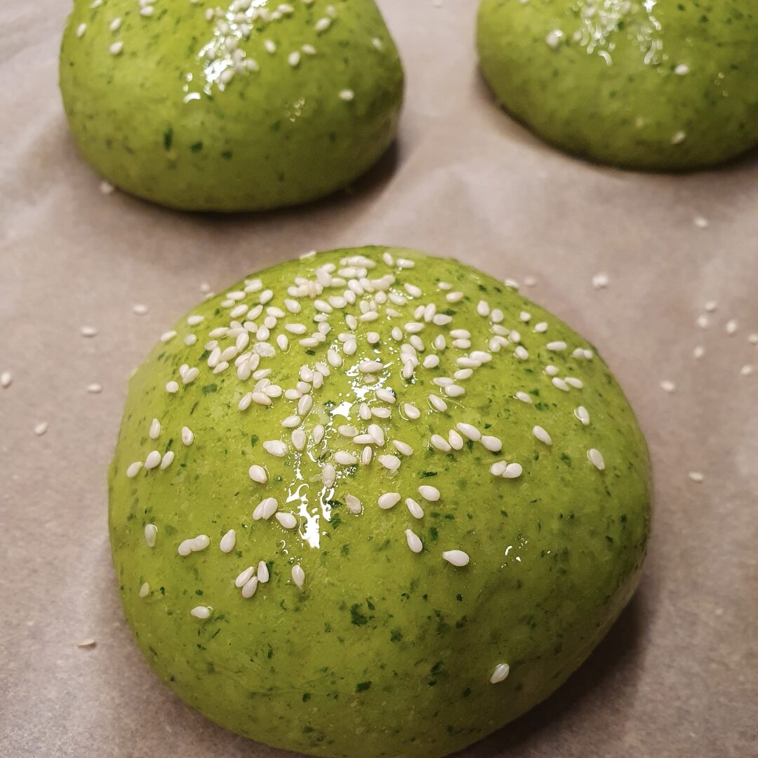 Panini verdi agli spinaci