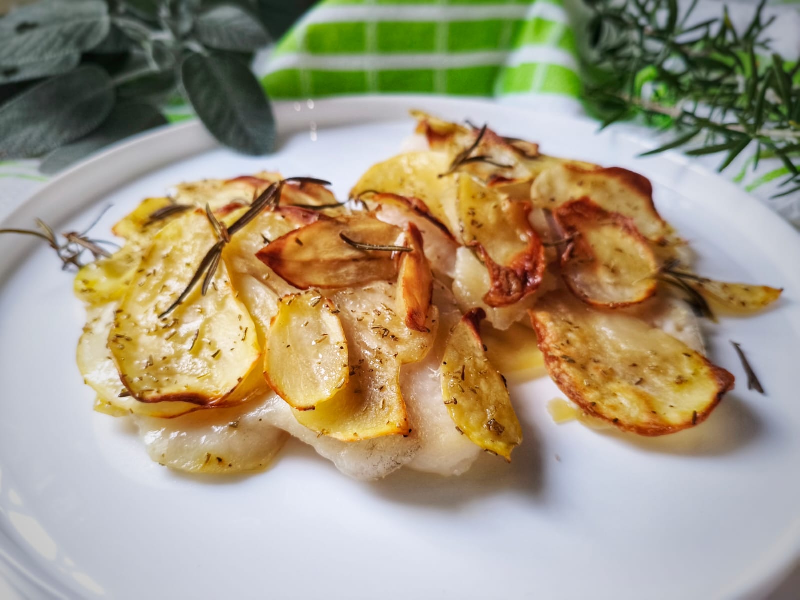 merluzzo al forno con patate