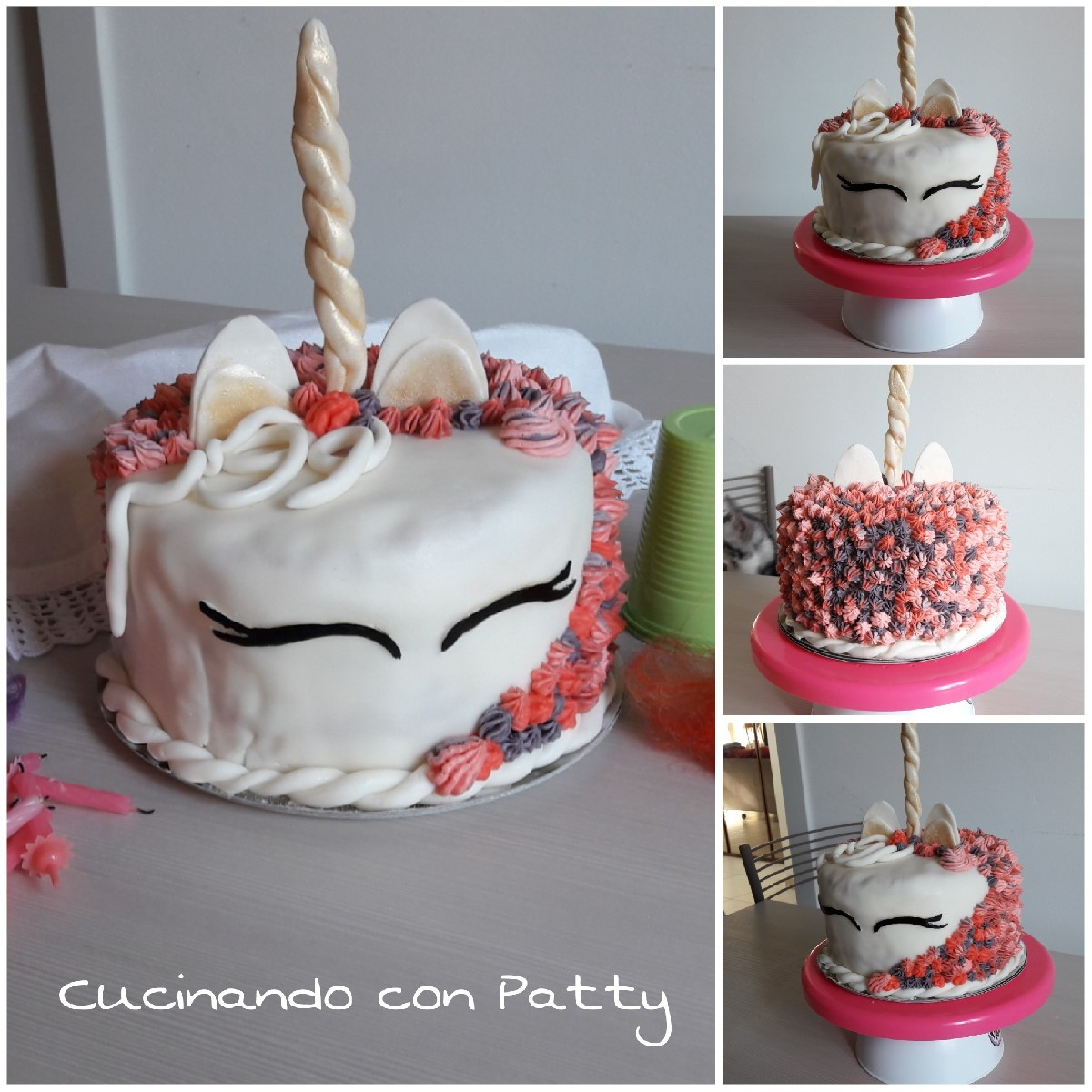 Torta unicorno (Unicorn cake) - Cucinando con Patty & Bro