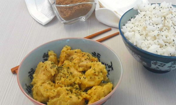 Pollo al curry con riso Basmati