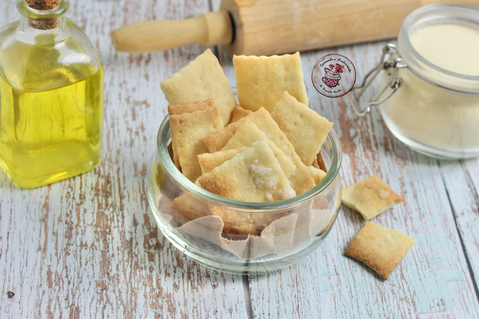 Crackers con esubero di lievito madre - Cucinando e pasticciando